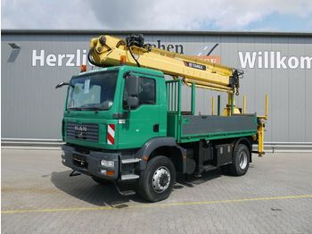 Грузовик бортовой/ платформа MAN TGM 18.280 4x4 BB, Atlas 250.2V, Seilwinde, Funk