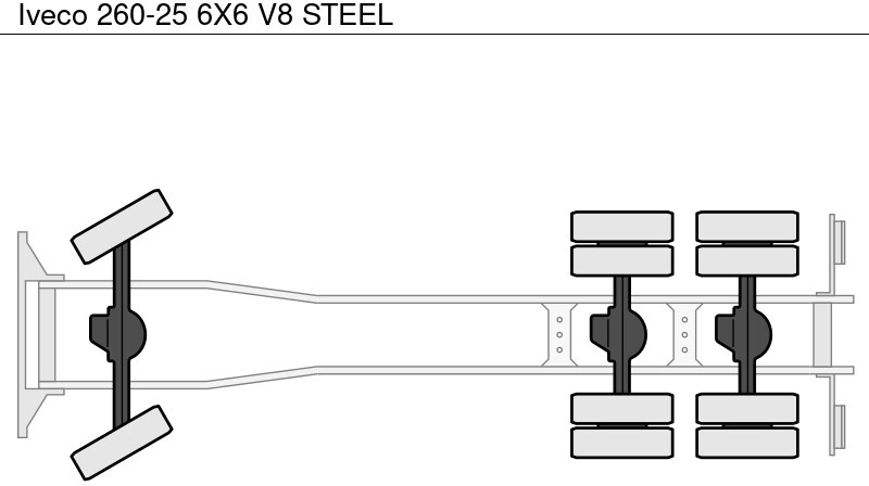 Грузовик-шасси Iveco 260-25 6X6 V8 STEEL: фото 12