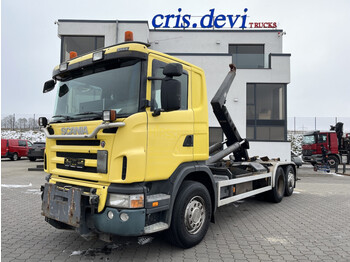 Крюковой мультилифт Scania G420 6x2 Meiller Abrollkipper AHK Anbauplatte