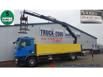 Грузовик бортовой/ Платформа, Автоманипулятор MAN TGM 18.290 Hiab XS 122 Fernbedienung 1.Hand AHK: фото 1