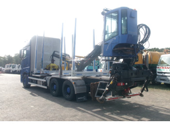 Лесовоз, Автоманипулятор Mercedes Actros 2663 6x4 Euro 6 loglift F96 crane timber truck: фото 3