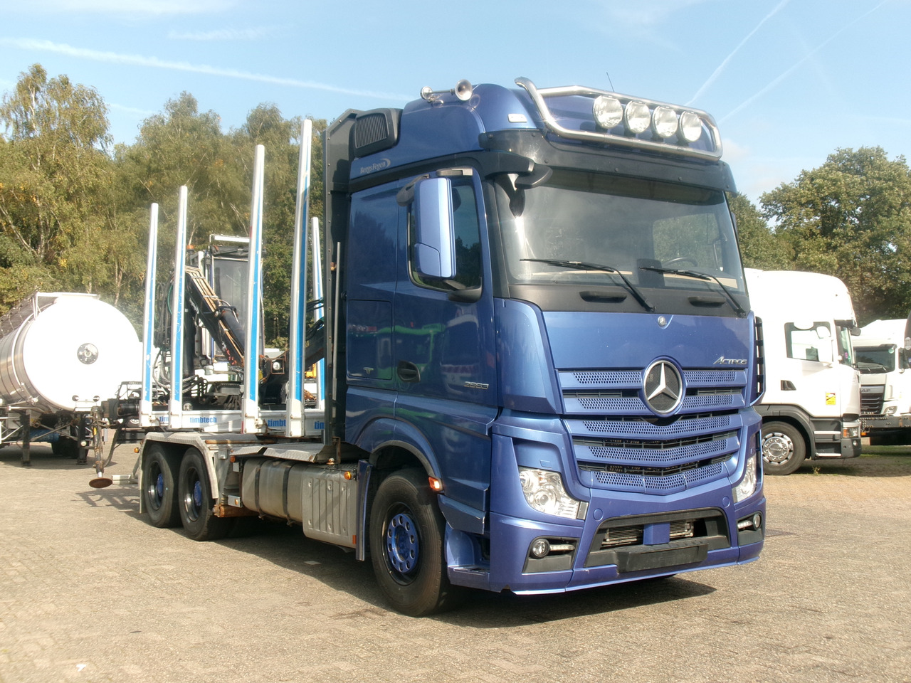 Лесовоз, Автоманипулятор Mercedes Actros 2663 6x4 Euro 6 loglift F96 crane timber truck: фото 2