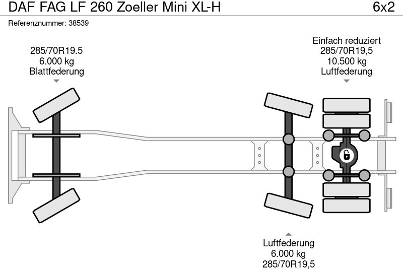 Мусоровоз DAF FAG LF 260 Zoeller Mini XL-H: фото 11