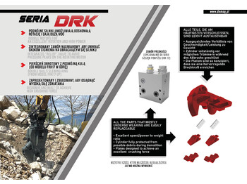 Новый Гидроножницы для Экскаваторов DEMOQ DRK17  Hydraulic Rotating Pulveriser Crusher 1650 KG: фото 3