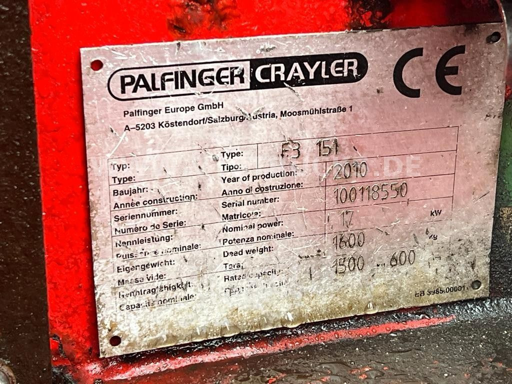 Palfinger F3 151 64 Mitnahmestapler  в лизинг Palfinger F3 151 64 Mitnahmestapler: фото 11