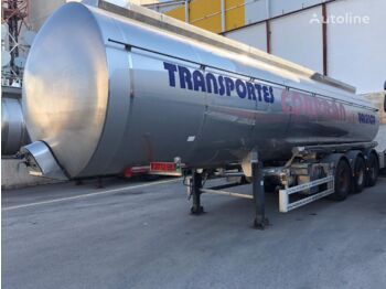 Полуприцеп-цистерна для транспортировки химикатов CC La Mancha INOX TERMO ADR 32300 litres: фото 1