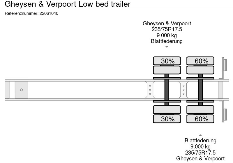 Низкорамный полуприцеп GHEYSEN & VERPOORT Low bed trailer: фото 14