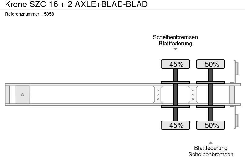 Полуприцеп-контейнеровоз/ Сменный кузов Krone SZC 16 + 2 AXLE+BLAD-BLAD: фото 10