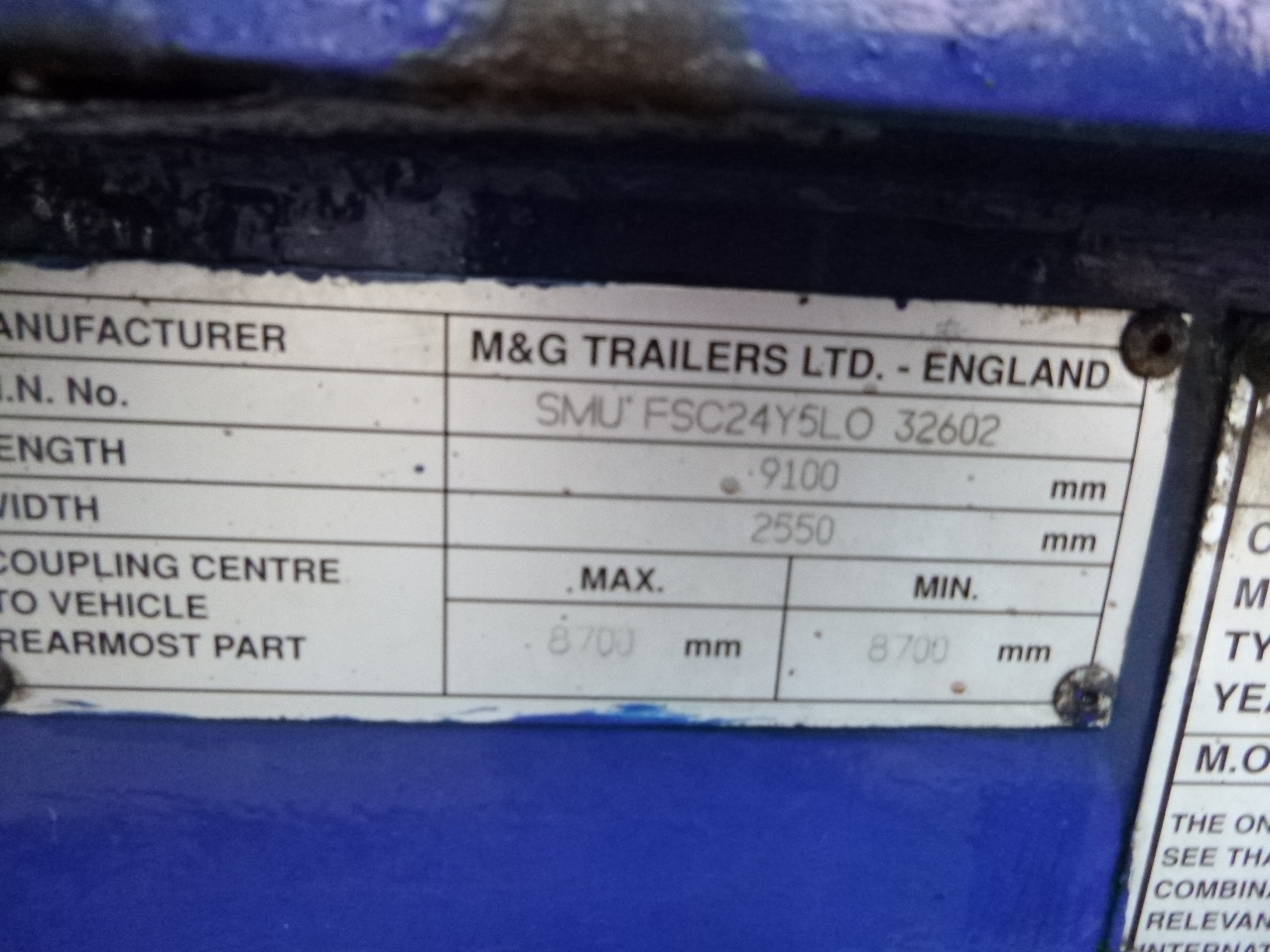 Полуприцеп-контейнеровоз/ Сменный кузов M & G 3-axle container trailer 20-30 ft: фото 7