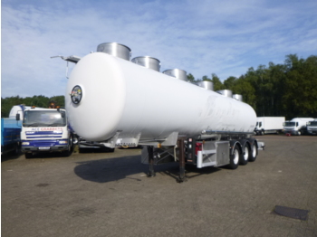 Полуприцеп-цистерна для транспортировки пищевых продуктов Magyar Food tank inox 28.5 m3 / 4 comp + pump: фото 1