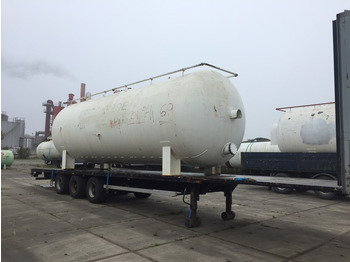 Van Hool Open flatbed trailer Stationary tank 50m3 - Gas, Gaz, LPG, GPL, Propane, Butane ID 1.1 - Полуприцеп-цистерна