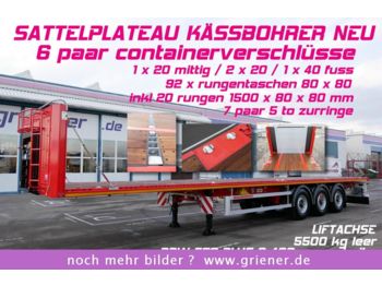 Kässbohrer SPS / PLATEAU / CONTAINER 20/40  RUNGENTASCHEN  - Полуприцеп-контейнеровоз/ Сменный кузов