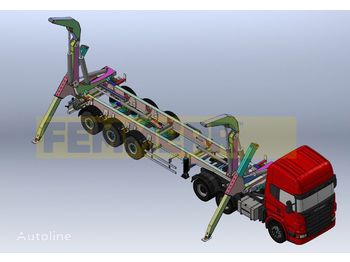 Новый Полуприцеп-контейнеровоз/ Сменный кузов для транспортировки контейнеров STU 20FT & 30FT SIDE LIFTER: фото 1