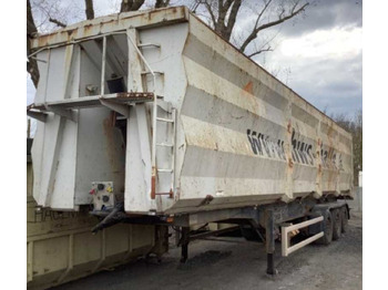 Lück Kipper SKF 35 STAHLMULDE TÜV SAF ACHSEN - Самосвальный полуприцеп