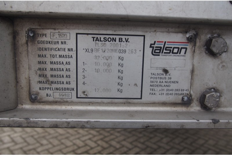 Полуприцеп-фургон Talson Box semi-trailer: фото 10