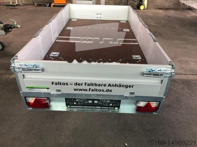 Новый Прицеп для легкового автомобиля Faltos mini Tieflader faltbarer Anhänger, 750 kg, 2000 x 1000 x 300 mm: фото 12