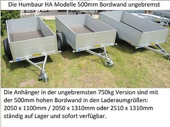 Новый Прицеп для легкового автомобиля Humbaur - HA752113-5 ungebremst 500mm Bordwände: фото 1