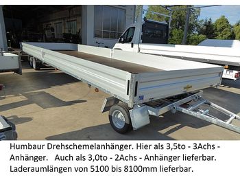 Новый Прицеп для легкового автомобиля Humbaur - HD356124 Serie 8400 3-Achser 3,5to Drehschemel: фото 1