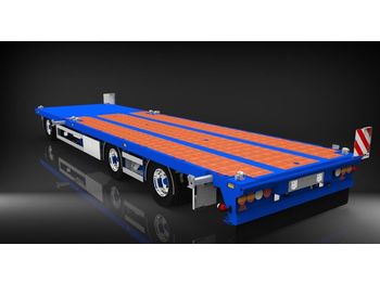 HRD 3 axle Achs light trailer drawbar ext tele  - Низкорамный прицеп