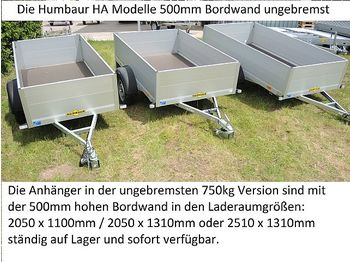 Прицеп для легкового автомобиля Humbaur - HA752113-5 ungebremst 500mm Bordwände