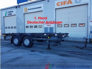 Schmitz ZWF18 BDF Tandem 1.Hand SAF Achsen Scheibenbrems - Прицеп-контейнеровоз/ Сменный кузов