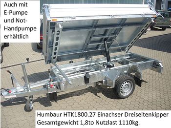 Самосвальный прицеп Humbaur - HTK1800.27 Handpumpe Stahlbordwände