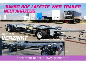 Новый Прицеп-контейнеровоз/ Сменный кузов Web-Trailer JUMBO / MAXI BDF 7,15/7,45 LAFETTE 960 mm höhe: фото 1