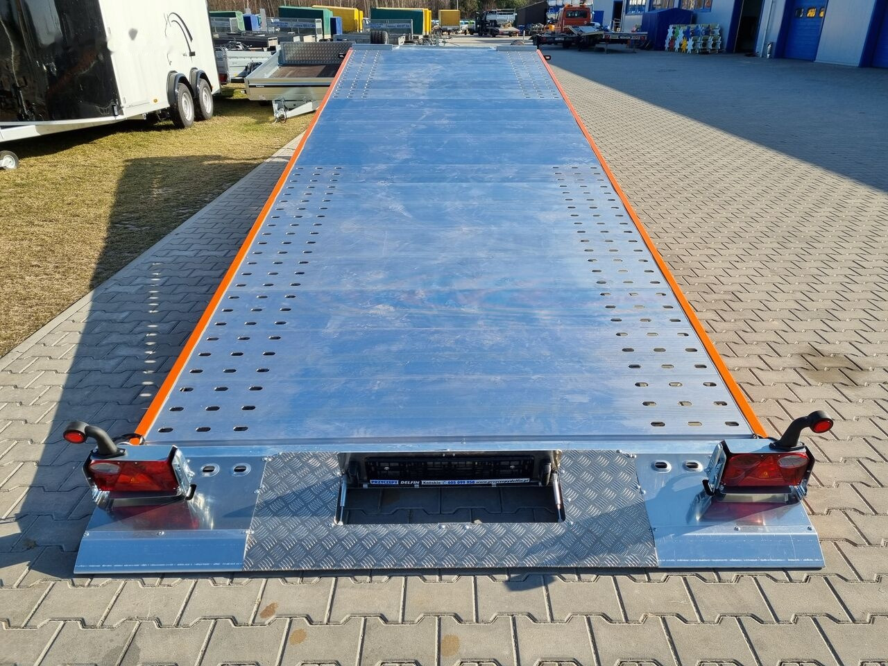 Новый Прицеп-автовоз Wiola L35G65P hydraulic lifting 650x216 cm 3.5T GVW for vans trucks: фото 28