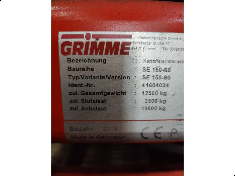 Картофелеуборочный комбайн Grimme
SE150-60UB-XXL: фото 9