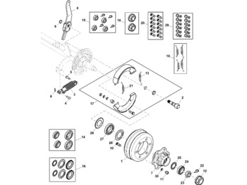 Детали тормозной системы JOHN DEERE