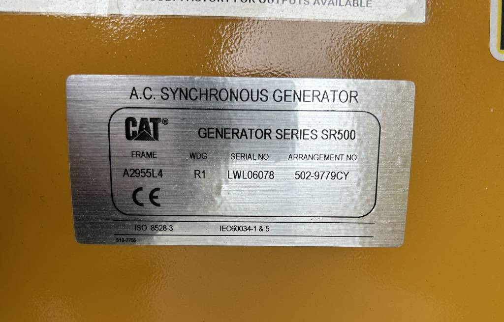 Электрогенератор CAT DE450E0 - C13 - 450 kVA Generator - DPX-18024: фото 12