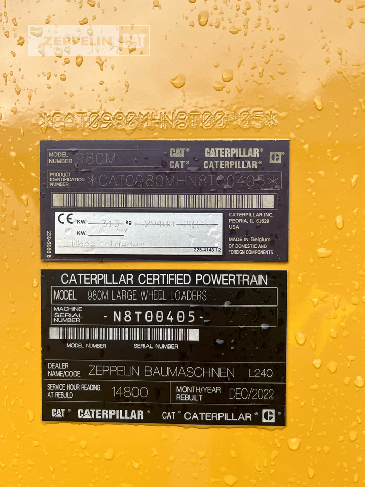 Колёсный погрузчик Caterpillar 980M: фото 10