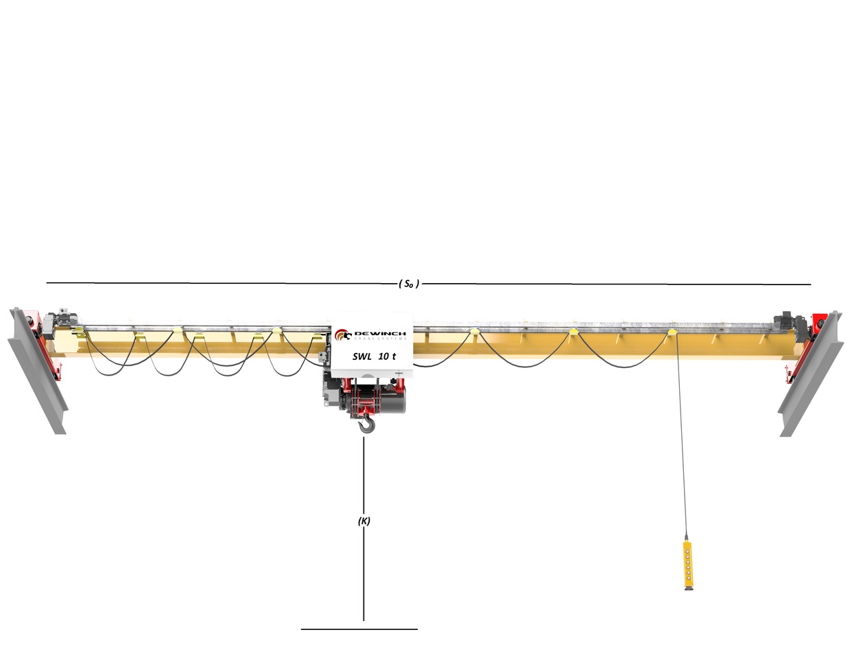 Новый Козловой кран DEWINCH 10 ton -5 Ton Gantry Crane  -Monorail Crane -Single Girder Crane: фото 14