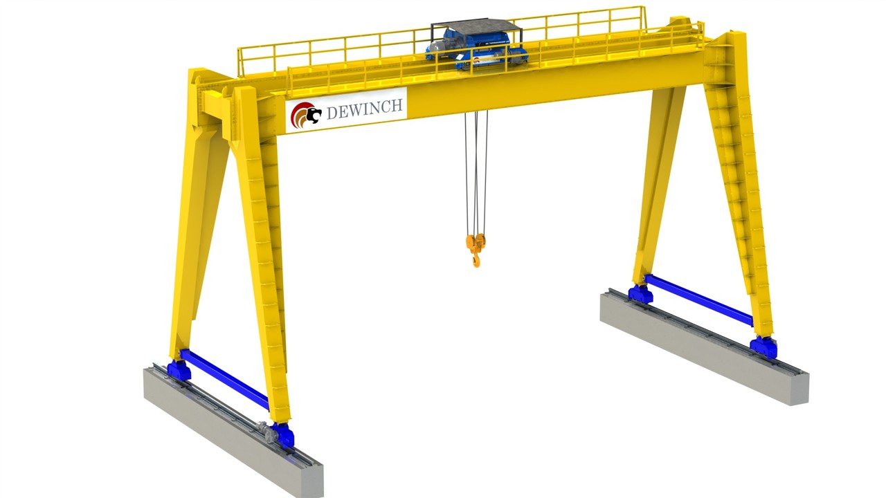 Новый Козловой кран DEWINCH 10 ton -5 Ton Gantry Crane  -Monorail Crane -Single Girder Crane: фото 7