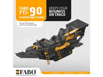 Мобильная дробилка FABO FTJ-90 Tracked Jaw Crusher: фото 1