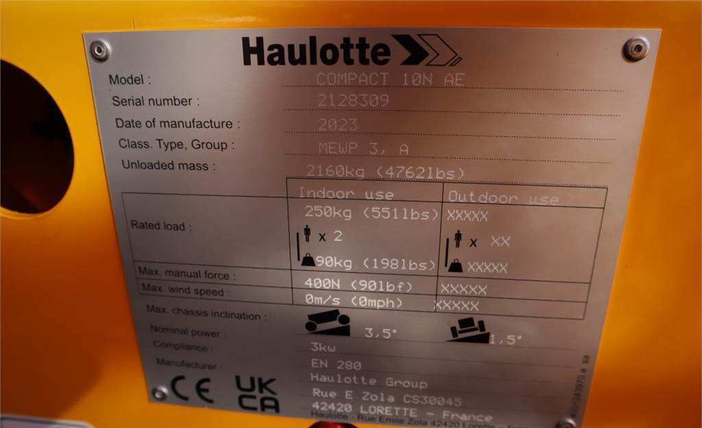 Ножничный подъемник Haulotte COMPACT 10N Valid Iinspection, *Guarantee! 10m Wo: фото 6