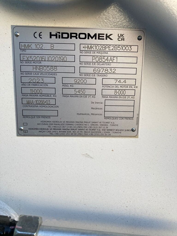 Новый Экскаватор-погрузчик Hidromek HMK102B Alpha K4 - Tier3 - NOT FOR SALE IN THE EU/NO CE MARKING: фото 25