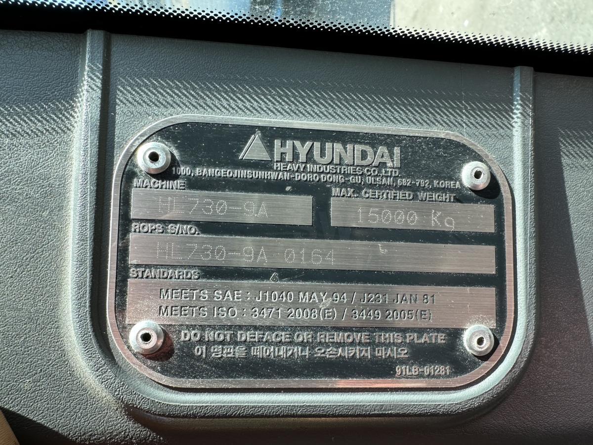 Колёсный погрузчик Hyundai HL730-9A 4X4 Radlader Mulch-/Klappschaufel KLIMA A/C: фото 26