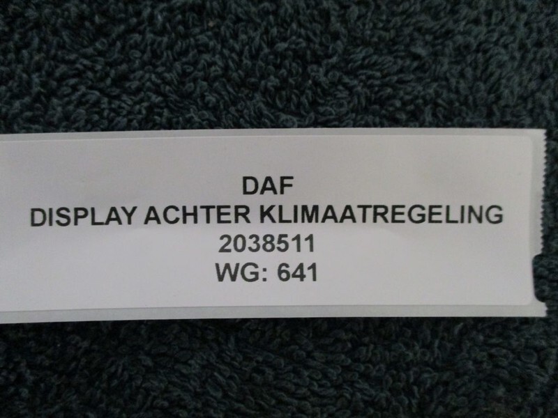 Электрическая система DAF 2038511 DISPLAY ACHTER KLIMAATREGELING: фото 2