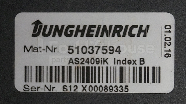 Блок управления для Погрузочно-разгрузочной техники Jungheinrich 51037564 Drive/Lift controller AS2409 iK Index B 51075490 Sw. 1,27 sn. S12X00089335 for EJE220 year 2016: фото 2