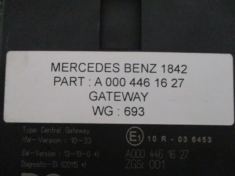 Электрическая система для Грузовиков Mercedes-Benz A 000 446 16 27 CENTRAL GATEWAY - ZGS 001: фото 2