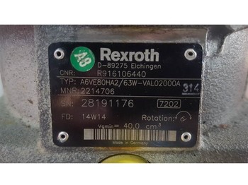 Гидравлика Rexroth A6VE80HA2/63W - Drive motor/Fahrmotor/Rijmotor: фото 3