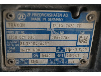 Коробка передач для Грузовиков ZF 12TX2620DD TGX: фото 5