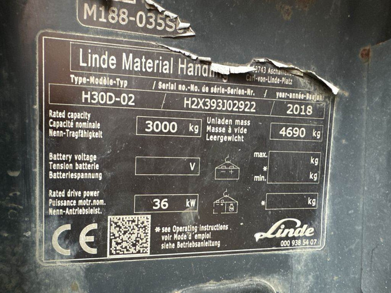 Linde H30D-02 - Дизельный погрузчик: фото 5