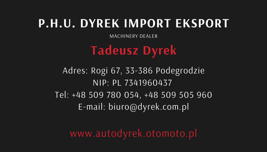 PHU "DYREK" Import Eksport Tadeusz Dyrek - объявления о продаже undefined: фото 1