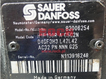 Гидравлический насос SAUER H1P130RAC5C2N D4GF3H3L42L42 AC32PNNNNG25 83006254: фото 2