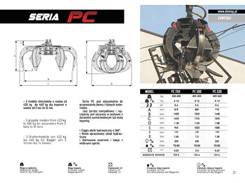 Новый Грейфер для Строительной техники DEMOQ PC330 Hydraulic Polyp -grab: фото 4