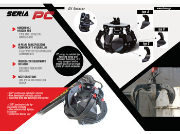 Новый Грейфер для Строительной техники DEMOQ PC330 Hydraulic Polyp -grab: фото 3