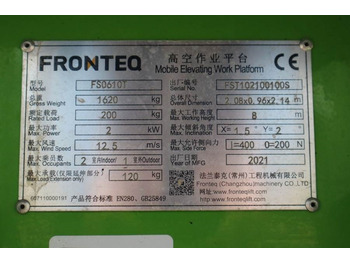 Ножничный подъемник Fronteq FS0610T CE Declaration, 6.7m Working Heigh: фото 3