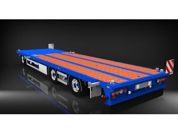Новый Низкорамный прицеп HRD 3 axle Achs light trailer drawbar ext tele: фото 1